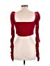 Shein Red 3/4 Sleeve Blouse Size L - photo 2