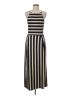Caution to the Wind Stripes Gold Casual Dress Size M - photo 1
