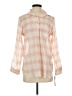 Chaps Plaid Pink Long Sleeve Blouse Size S - photo 1