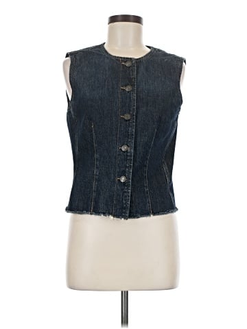 Zara Denim Vest (view 1)