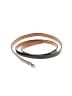 J.Crew 100% Leather Silver Black Leather Belt Size S - photo 1