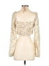 Shein Ivory Long Sleeve Blouse Size 4 - photo 2