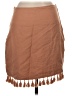 Fate Solid Brown Casual Skirt Size S - photo 2