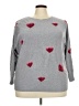 Aaeda Hearts Gray Pullover Sweater Size 3X - photo 1