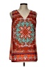 Violet & Claire 100% Polyester Orange Tank Top Size L - photo 1