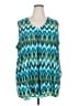 Catherines 100% Polyester Teal Sleeveless Blouse Size 3X - photo 1