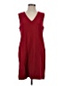 Gap Solid Burgundy Casual Dress Size S - photo 1