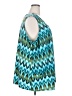 Catherines 100% Polyester Teal Sleeveless Blouse Size 3X - photo 4