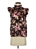 Express 100% Polyester Floral Black Sleeveless Blouse Size XS - photo 1