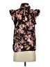 Express 100% Polyester Floral Black Sleeveless Blouse Size XS - photo 2