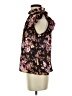 Express 100% Polyester Floral Black Sleeveless Blouse Size XS - photo 5