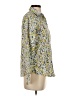 Lands' End 100% Baumwolle Print Yellow Long Sleeve Button-Down Shirt Size 2 - photo 4