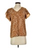 Shein Brown Short Sleeve Blouse Size 4 - photo 1