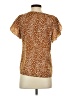 Shein Brown Short Sleeve Blouse Size 4 - photo 2