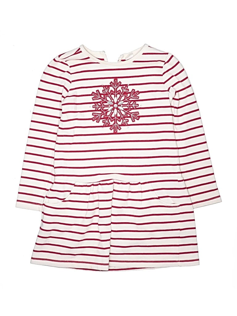 Pre-owned Gymboree Kids' Dress In Burgundy