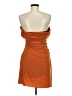 Halston Solid Orange Cocktail Dress Size 8 - photo 2