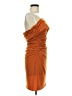 Halston Solid Orange Cocktail Dress Size 8 - photo 4