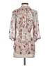 Bellatrix 100% Polyester Floral Ivory 3/4 Sleeve Blouse Size XS - photo 2