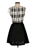 City Studio 100% Polyester Plaid Black Casual Dress Size 1 - photo 2