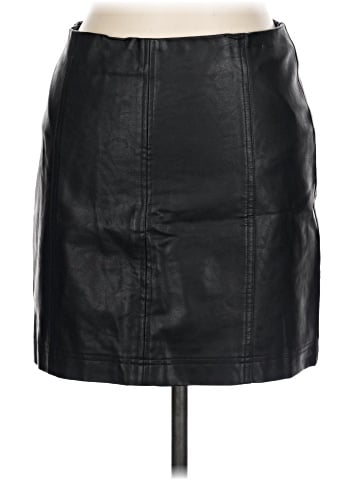 She + Sky Faux Leather Skirt (view 1)