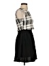 City Studio 100% Polyester Plaid Black Casual Dress Size 1 - photo 4