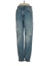 Zara Hearts Blue Jeans Size 4 - photo 1