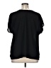 Halogen 100% Polyester Black Short Sleeve Blouse Size 1X - photo 2