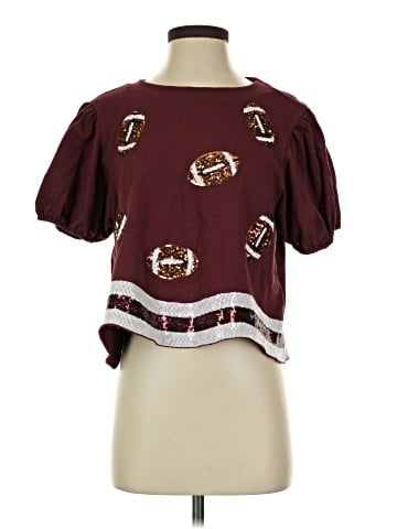 Peach Love Short Sleeve Blouse (view 1)