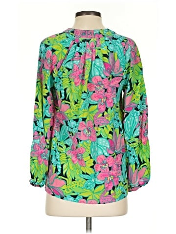Lilly Pulitzer 3/4 Sleeve Silk Top (view 2)