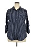 Rebecca Malone 100% Polyester Blue 3/4 Sleeve Blouse Size 2X - photo 1
