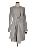 Project Runway 100% Polyester Houndstooth Gray Casual Dress Size L - photo 1