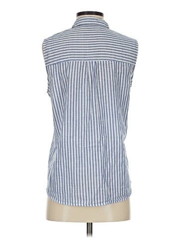 Zara Basic Sleeveless Button-Down Shirt (view 2)