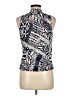 Renee C. Blue Sleeveless Blouse Size M - photo 2