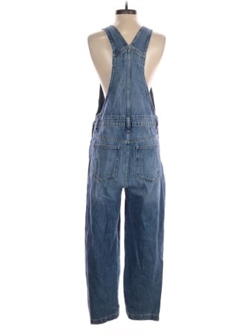 Madewell Straight-Leg Overalls in Hickory Wash (view 2)