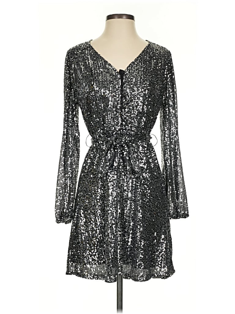 Pre-owned Koko + Mason Cocktail Dress In Silver