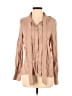 DAZY Tan Long Sleeve Blouse Size S - photo 1