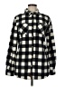 Modern Canvas 100% Polyester Checkered-gingham Black Long Sleeve Blouse Size M - photo 1
