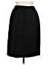 Sag Harbor 100% Wool Solid Black Wool Skirt Size 6 (petite) - photo 1