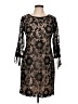 Karin Stevens 100% Polyester Black Cocktail Dress Size 12 - photo 1