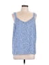 Nordstrom Rack 100% Polyester Blue Sleeveless Top Size L - photo 1