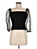 Socialite Black 3/4 Sleeve Top Size M - photo 1