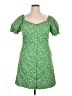 Wardrobe 100% Polyester Green Casual Dress Size XL - photo 1
