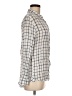 Max Jeans 100% Rayon Checkered-gingham Ivory Long Sleeve Button-Down Shirt Size M - photo 4