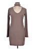 Motel Solid Gray Casual Dress Size L - photo 1