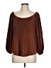 Express Outlet 100% Polyester Brown 3/4 Sleeve Blouse Size L - photo 1