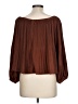 Express Outlet 100% Polyester Brown 3/4 Sleeve Blouse Size L - photo 2