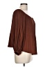 Express Outlet 100% Polyester Brown 3/4 Sleeve Blouse Size L - photo 4