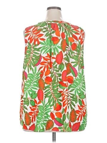 Rose + Olive Sleeveless Blouse (view 2)