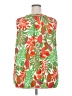 Rose + Olive Green Sleeveless Blouse Size 3X - photo 2
