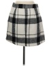 Lulus 100% Polyester Plaid Gray Casual Skirt Size M - photo 2